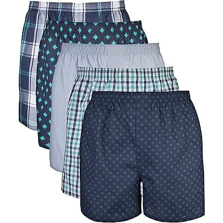 $9.99: 5-Pack Gildan Men's Underwear Boxers at Amazon