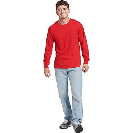 $6.73*: Russell Athletic Men's Dri-Power Moisture Wicking Long Sleeve Tee (Various) at Amazon