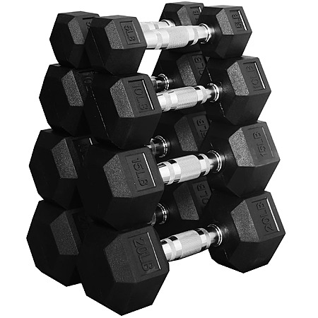 100-lbs BalanceFrom Dumbbell Set, Pairs of 5/10/15/20 lb $79 @Walmart