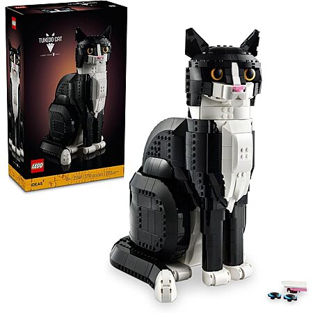 $80* | 1710-Piece LEGO Ideas - Tuxedo Cat (21349, 2024) at Amazon