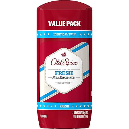 $3.71* | 2-Pack 3-Oz Old Spice High Endurance Long Lasting Stick Men's Deodorant (Fresh) at Amazon