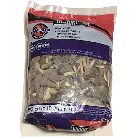 Weber Apple Or Mesquite Wood Chips, for Grilling and Smoking, 192 Cu. in~$4.49 Or Less @ Amazon