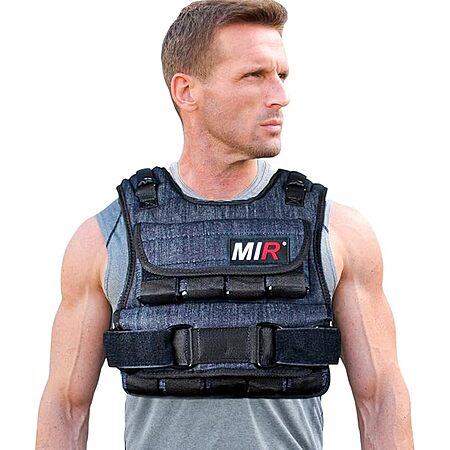 $80.03* | miR Air Flow Exercise Weighted Vest w/ 40-Lbs Solid Iron Weights at Amazon