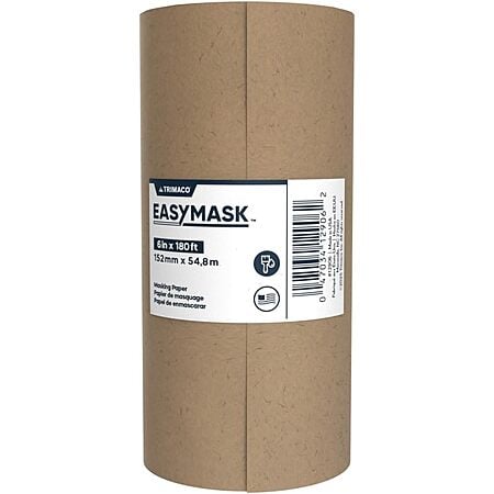 $2.28* | Trimaco 6" x 180' Brown General Purpose Masking Paper at Amazon