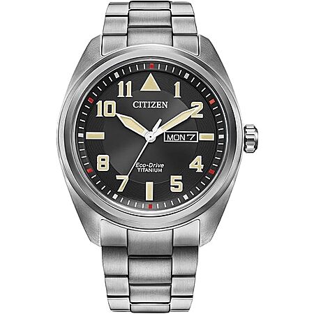 $238 | Citizen Men's Eco-Drive Weekender Garrison Field Watch in Super Titanium at Amazon