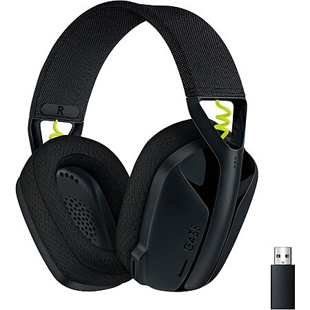 $39.99 | Logitech G435 Lightspeed Bluetooth Wireless Gaming Headset w/ Mic (Black) at Amazon