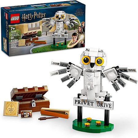 $15.95 | 337-Piece LEGO Harry Potter: Chamber of Secrets - Hedwig at 4 Privet Drive (76425, 2024) at Amazon