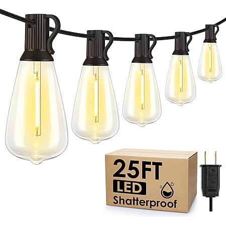 [Prime] $9.99* | 25' Larkvue 10-Bulb LED Outdoor String Lights at Amazon