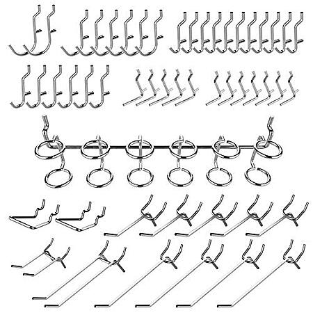 $10.49 | 50 Piece Hiltex 53106 Pegboard Hook Assortment Set at Amazon