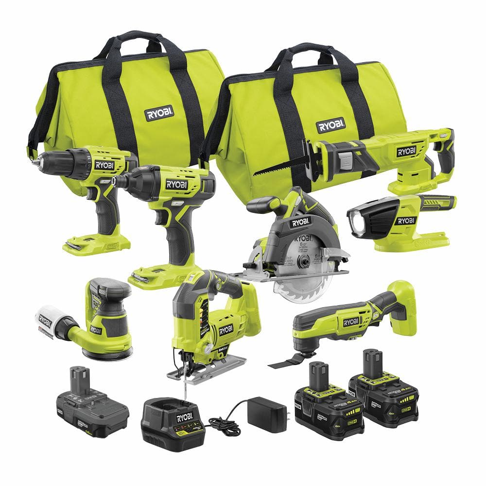 $299 ONE+ 18V Cordless 8-Tool Combo Kit with 3 Batteries and Charger +Free Shipping (Home Depot)