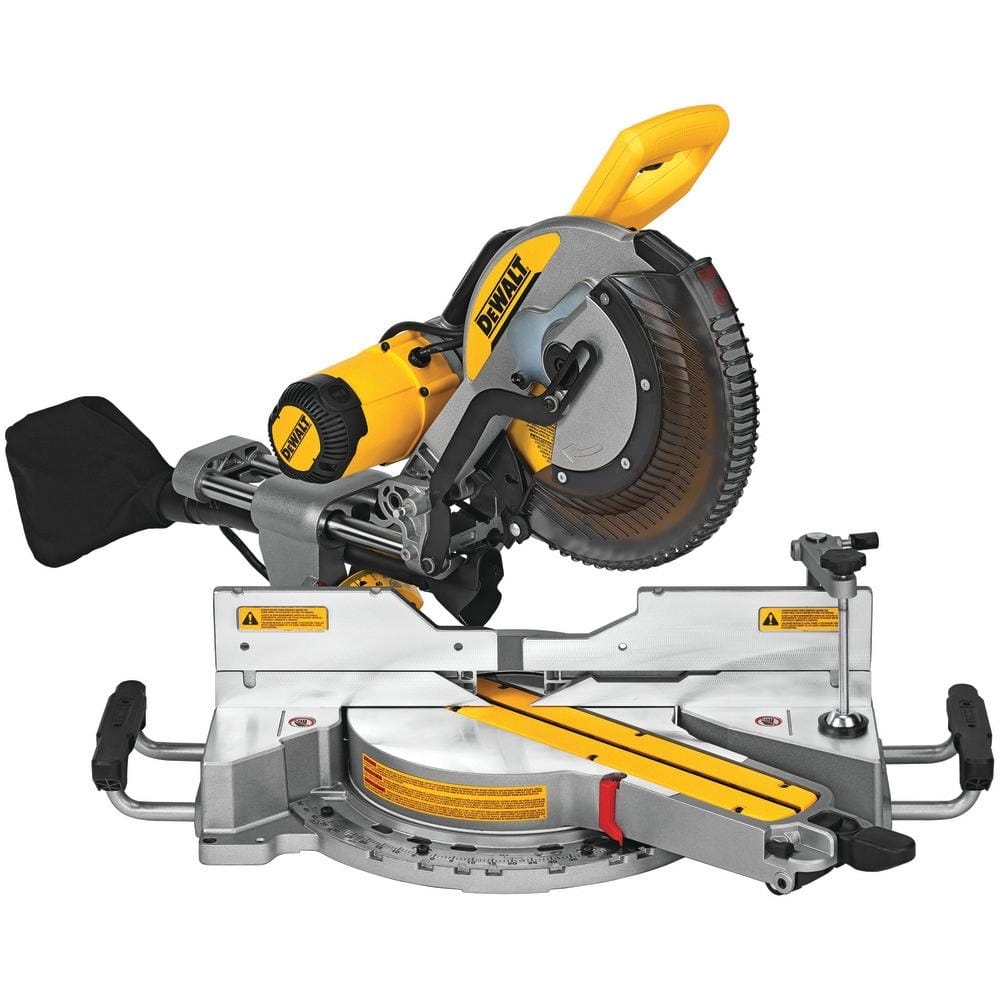 YMMV - DEWALT 15 Amp Corded 12 in. Double Bevel Sliding Compound Miter Saw, Blade Wrench and Material Clamp DWS779 - $225.00