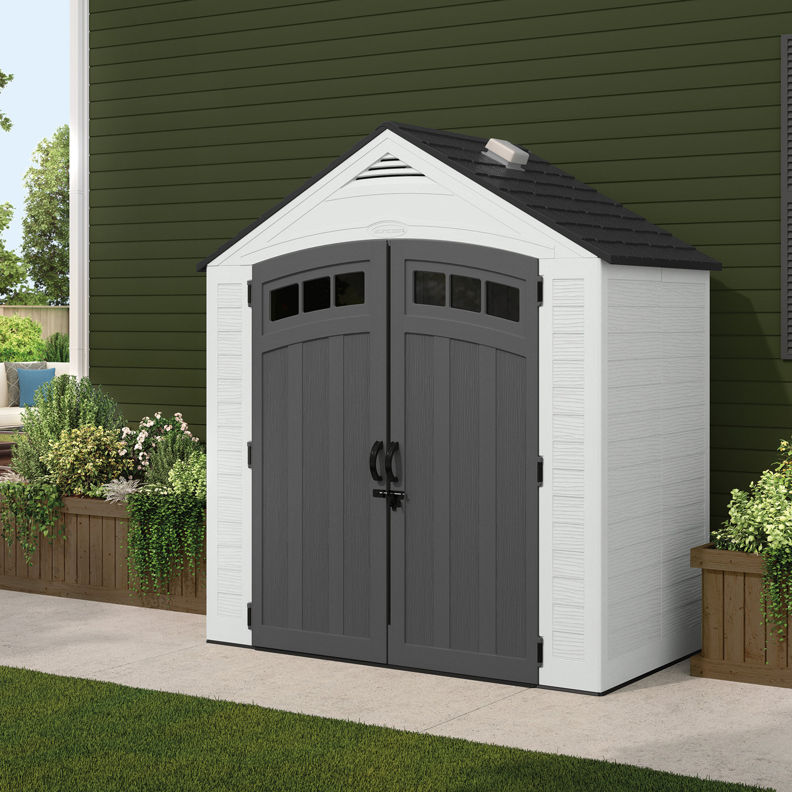 Suncast Vista 7 ft. x 4 ft. Storage Shed 699