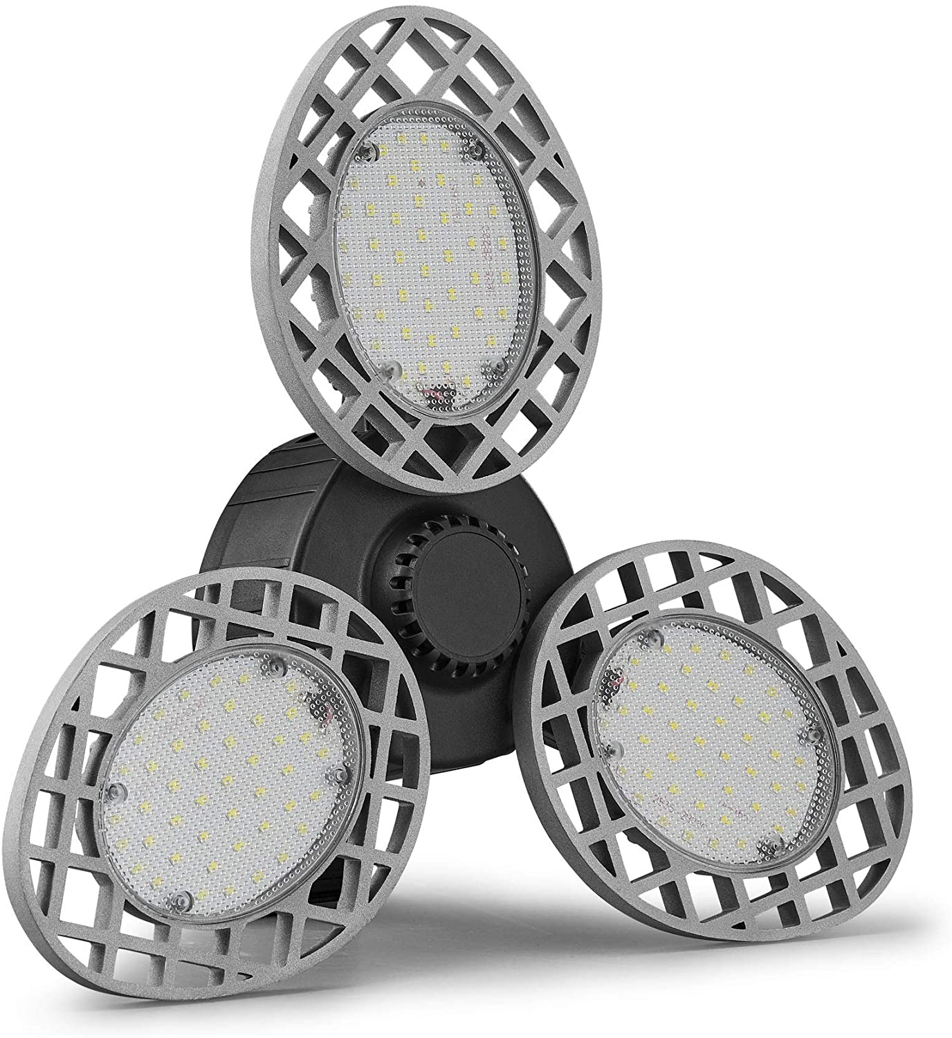 Garage Ceiling LED Light with 3 Unique Panels 60W 6000 Lumen (Silver) @ $5.5 after 50% off coupon
