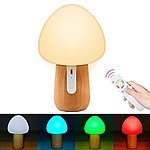LED Mushroom Night Light w/ Remote Control $7.86 @ Amazon + FS