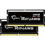 64GB (2 x 32GB) G.SKILL Ripjaws 262-Pin SO-DIMM DDR5 5600 (PC5 44800) Laptop RAM $99.25 + Free Shipping w/ Amazon Prime