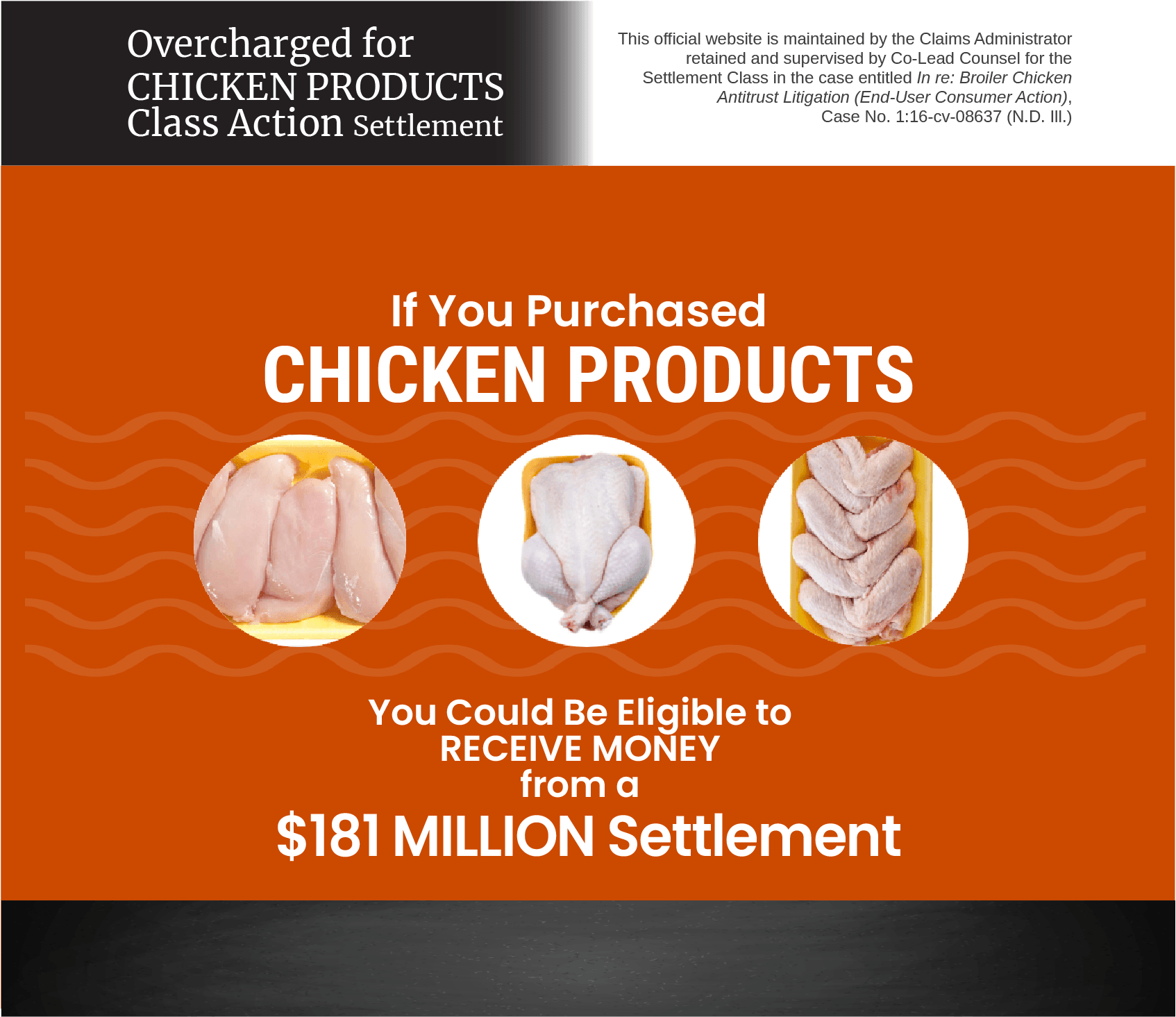 Overcharged For Chicken Products - Class Action Lawsuit (Only Valid in 25 States)