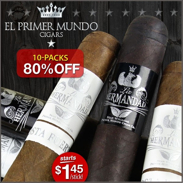 El Primer Mundo Cigars - 80% Off @ CigarPage.com - 10 Packs Start @ $14.50, Shipped!!!
