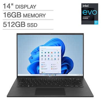 LG gram 14" Intel Evo Platform Laptop - 12th Gen Intel Core i7-1260P - WUXGA - 1920 x 1200 Display - Windows 11, YMMV, New in Box, $500