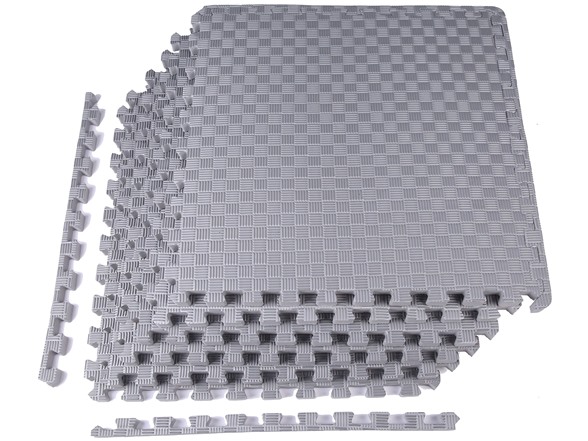 BalanceFrom 1" Extra Thick Puzzle Exercise Mat Set with EVA Foam Interlocking Tiles for MMA, Exercise, Gymnastics and Home Gym Protective Flooring $24.99