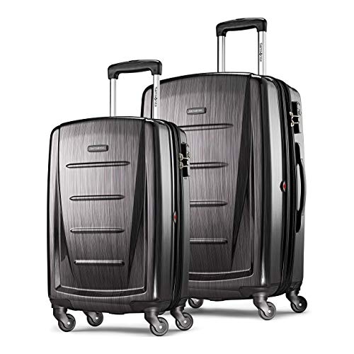 Samsonite Winfield 2 Hardside Expandable Luggage with Spinner Wheels, 2-Piece Set (20/24), Charcoal $195.61
