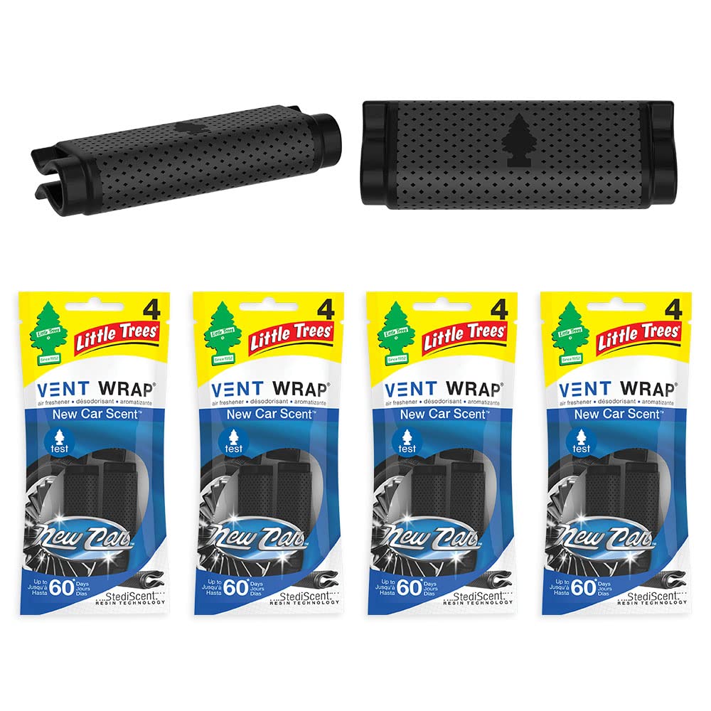 LITTLE TREES Car Air Freshener | Vent Wrap, 4 Packs (4 Count) $2.97