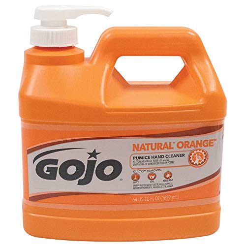 GOJO Bottle White NATURAL ORANGE Citrus Scented Heavy Duty Hand Cleaner, 64 ounce $10.07