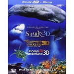 Jean-Michel Cousteau's Film Trilogy (Dolphins &amp; Whales/Sharks/Ocean Wonderland Blu-ray 3D + Blu-ray)[Region Free] $17.42 @ Amazon.uk