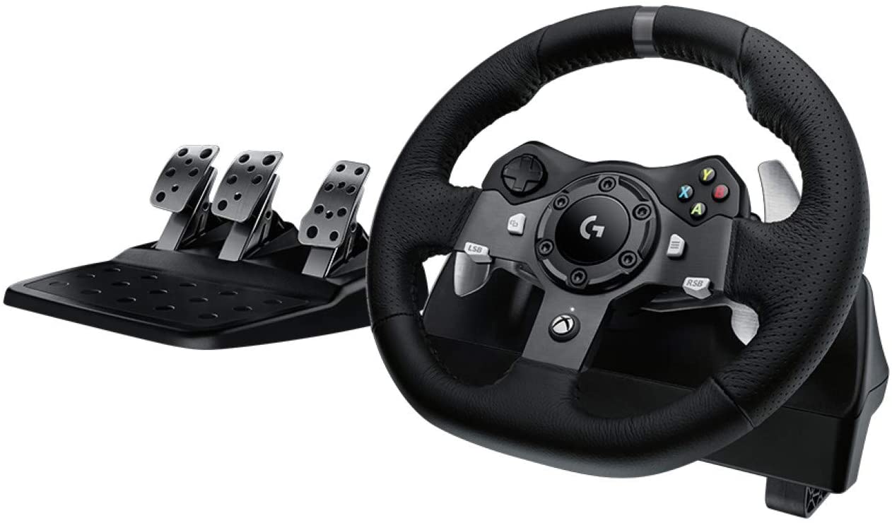 Logitech G920 Dual-Motor Feedback Driving Force Racing Wheel with Responsive Pedals (PC/Xbox) $249.99