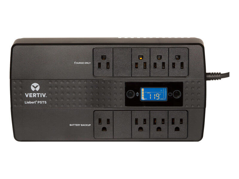 Vertiv Liebert PST5 UPS - 850VA/500W 120V 8 Outlet Battery Backup with 3 Year Warranty - $39.99 @ Office Depot