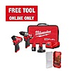 M12 FUEL 12-Volt Lithium-Ion Brushless Cordless Hammer Drill and Impact Driver Combo Kit w/2 Batteries, Bag and Bits. $138.73 after hack.