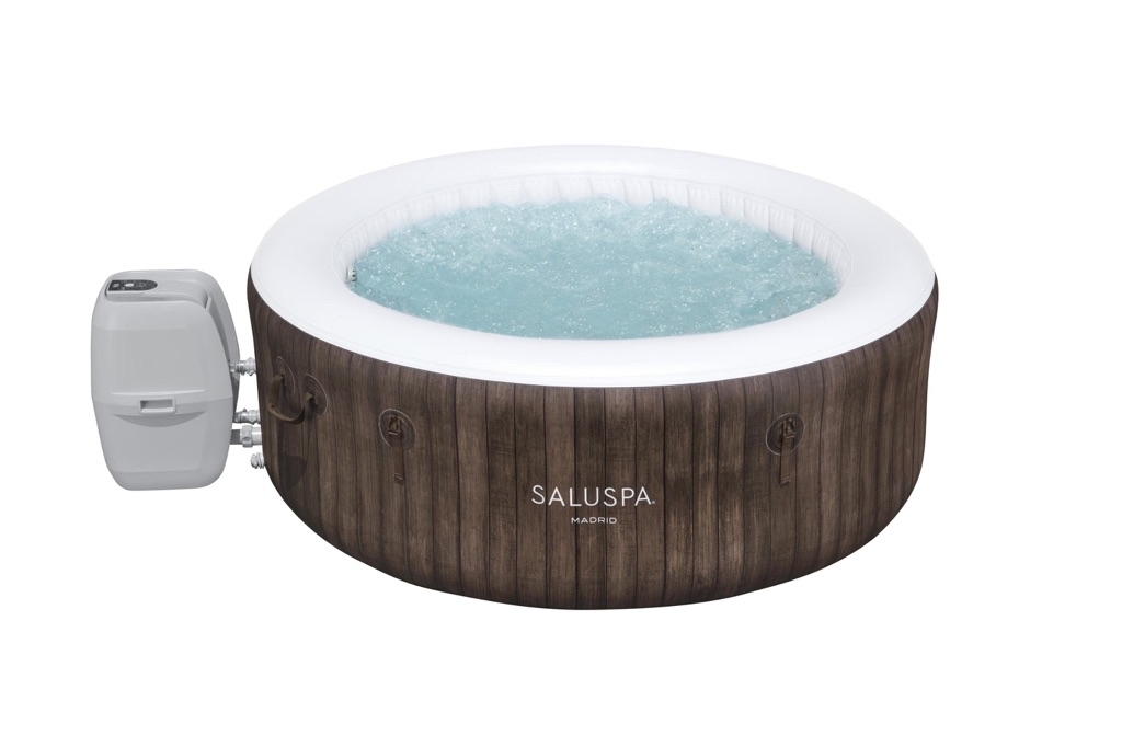 Bestway SaluSpa 71 in. x 26 in. Madrid 177 Gal Inflatable Hot Tub, 104˚F Max Temperature - $168 plus free shipping