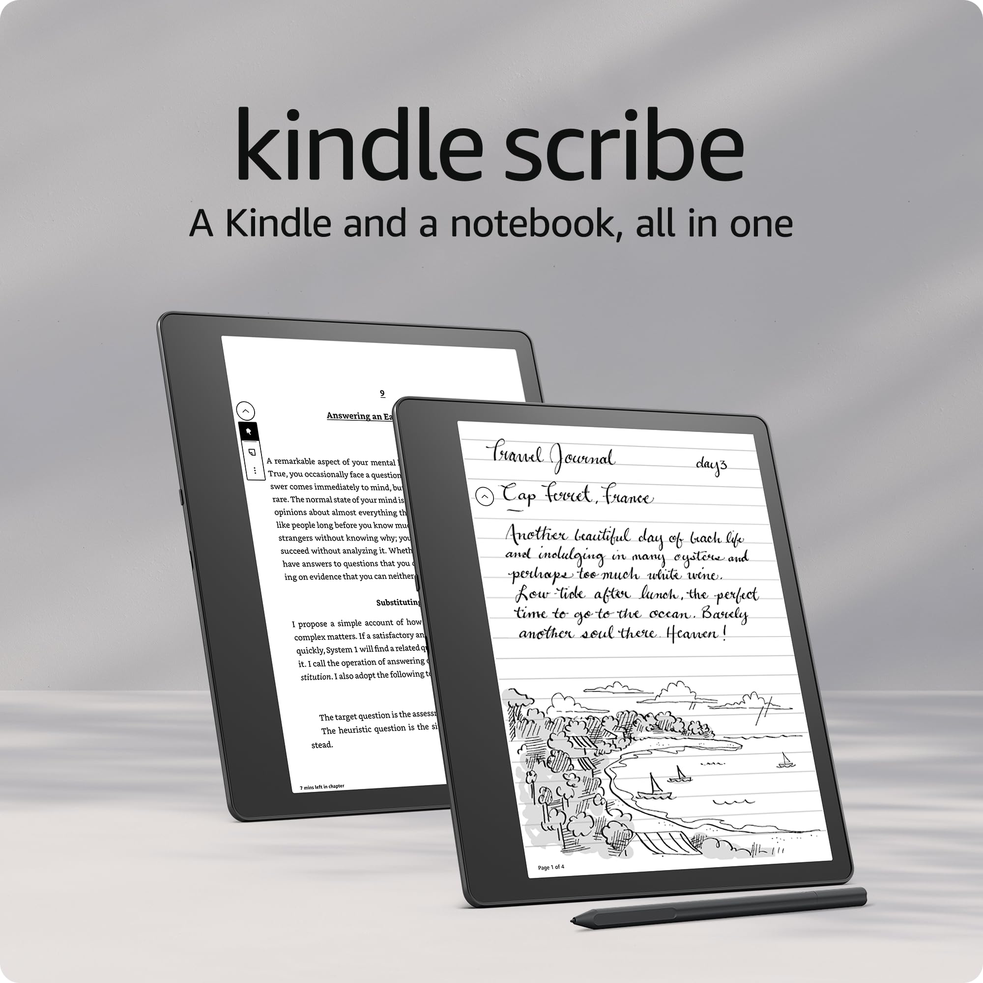 Amazon Kindle Scribe (16 GB) (basic pen) + ($15 eBook credit) for $216.75 (if promocode works) YMMV