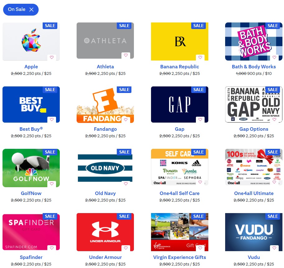 Citi ThankYou Points: 10% off GCs: Apple, Best Buy, Fandango, Ikea, VUDU, &more