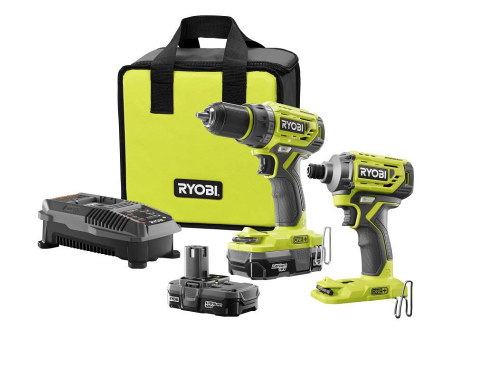 Ryobi Brushless Drill Driver And Brushless Impact Driver With