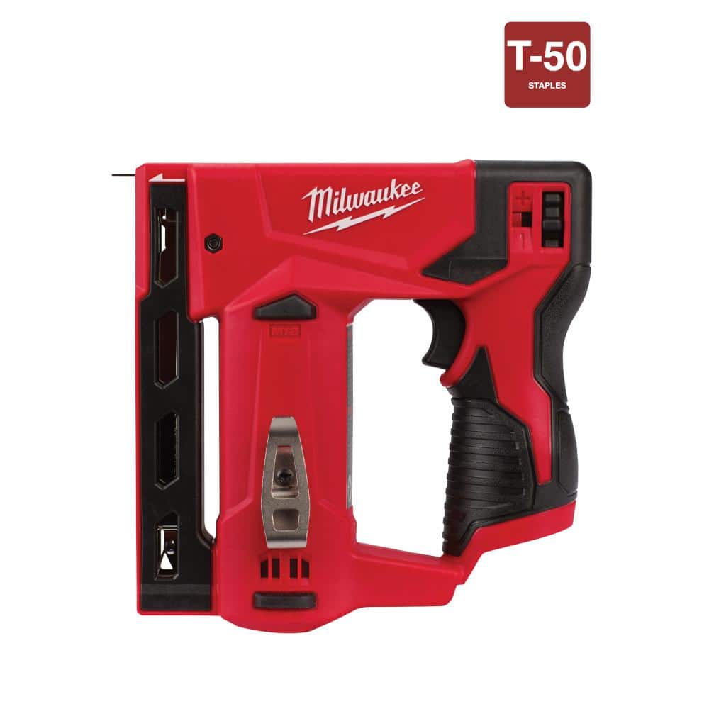 Milwaukee M12 12-Volt Lithium-Ion Cordless 3/8 in. Crown Stapler (Tool-Only) - $71.91 + tax after hack