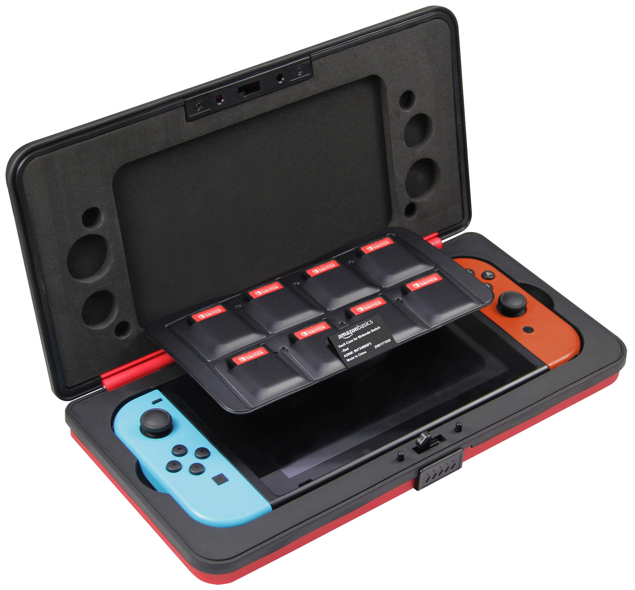 Amazon Basics Vault Case for Nintendo Switch - Red $13.10