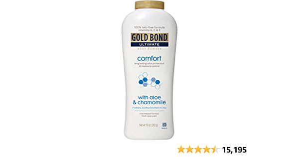 Gold Bond Ultimate Comfort Body Powder 10 oz. (Pack of 1), Talc-Free Formula with Aloe & Chamomile - $4.79