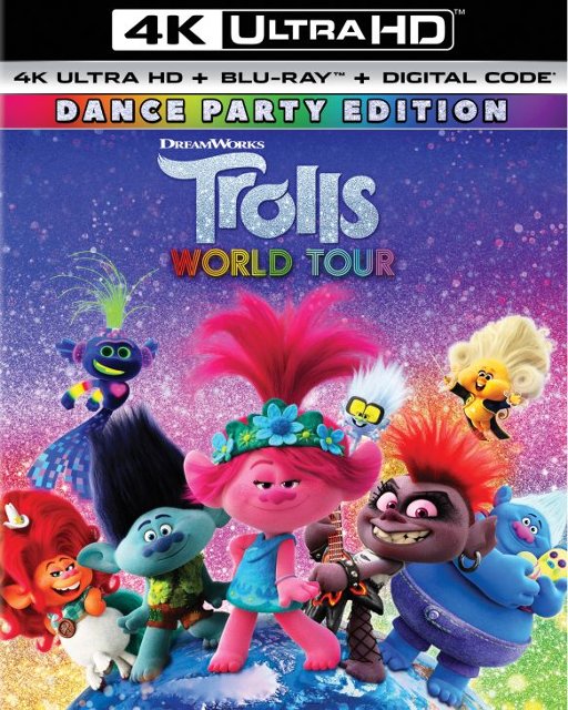Trolls World Tour (4K/UHD & Blu Ray w/ Digital Code) plus FREE Movies Anywhere 4K Code (Instant Email Delivery) $29.99