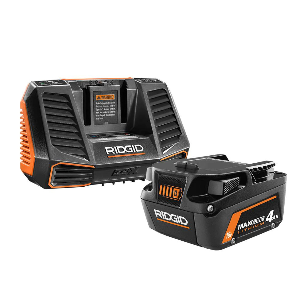Ridgid 4.0 ah Max Output Battery + Charger 65 at DTO