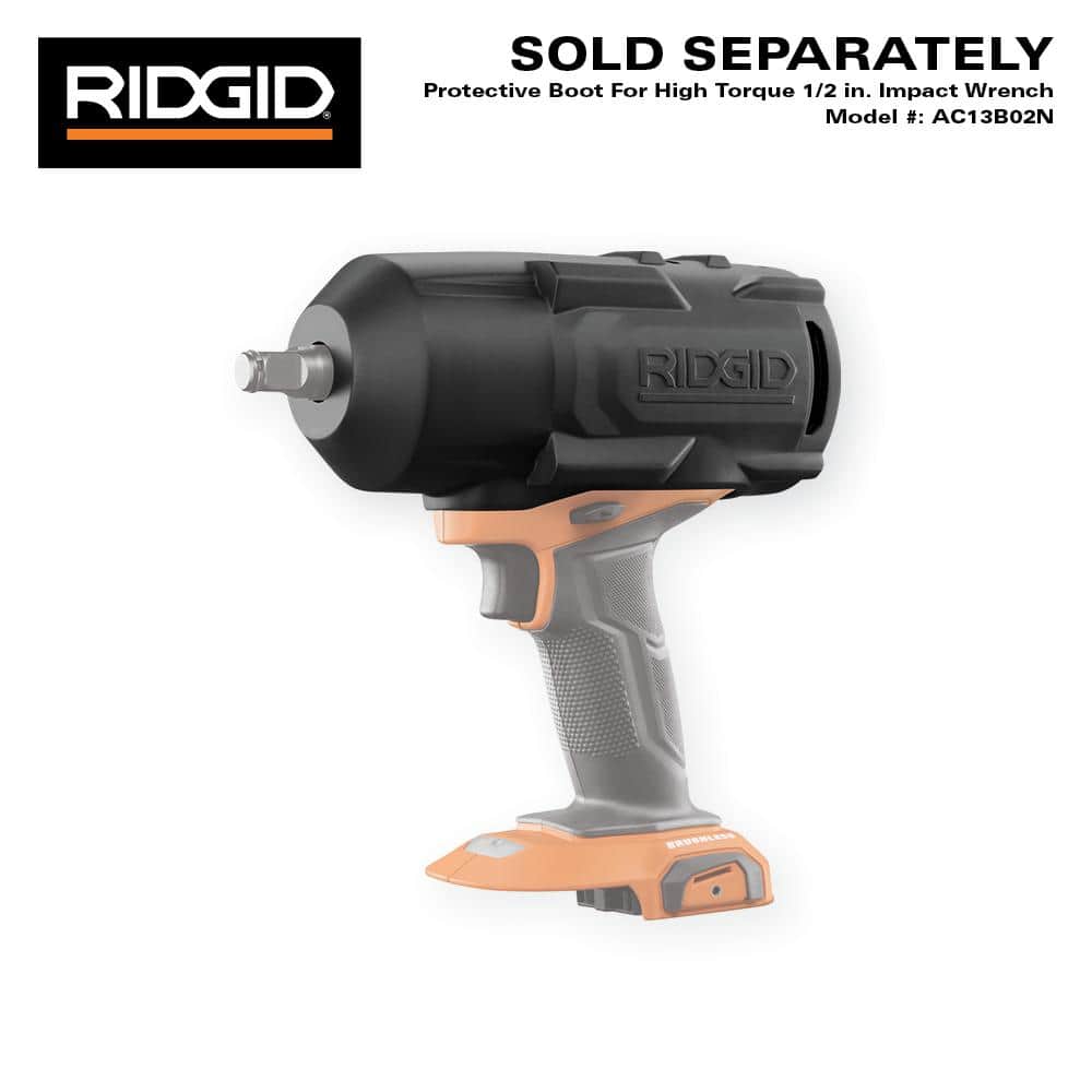 $269 RIDGID 18V Brushless Cordless 4-Mode 1/2 in. High-Torque Impact Wrench Kit with 4.0 Ah Battery and Charger + free tool - $269