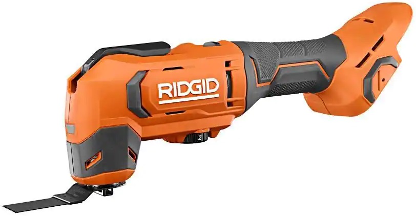 RIDGID 18V Cordless Oscillating Multi-Tool w/ Two 2.0 Ah Batteries  Charger