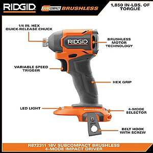Home depot deals ridgid impact driver