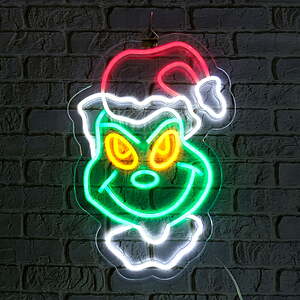 Dr. Seuss' How The Grinch Stole Christmas LED Light Up Wall Decor Plaque $6.30 
