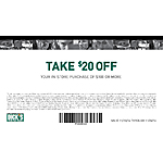 Dicks Sporting goods 20 off 100 in store only till 11/26