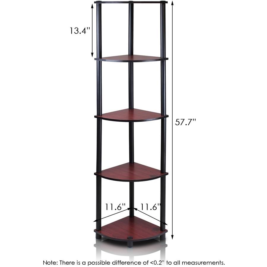 Furinno 99811 Turn-N-Tube 5-Tier Corner Display Rack/Shelf (4 of them with color choice) $32 or less