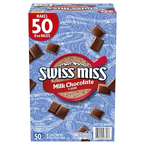 Select Accts: 50-ct 1.38-oz Swiss Miss Milk Chocolate Flavor Hot Cocoa Mix $6.50 w/ S&S
