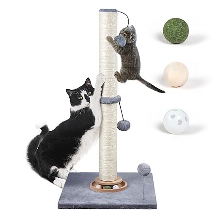 Amazon ~ Fantasreen 31" Cat Scratching Post w/Ball Track and Spring Toy $12.49