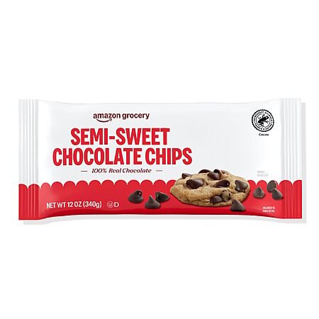 Amazon Grocery Chocolate Chips 12oz bag $2.39 (Semi Sweet, White, Dark) Milk Chocolate $3.31