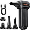 3-Speed Wolfbox MF60 Electric Compressed Air Duster w/ 5 Nozzles