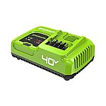 Greenworks Tools: 40V 8A Dual Port Rapid Charger $35, 40V 5A Rapid Charger $25 &amp; More + Free Shipping w/ Prime